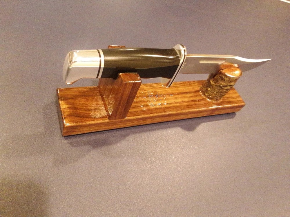 Black Walnut knife Display Stands (2 Stands)