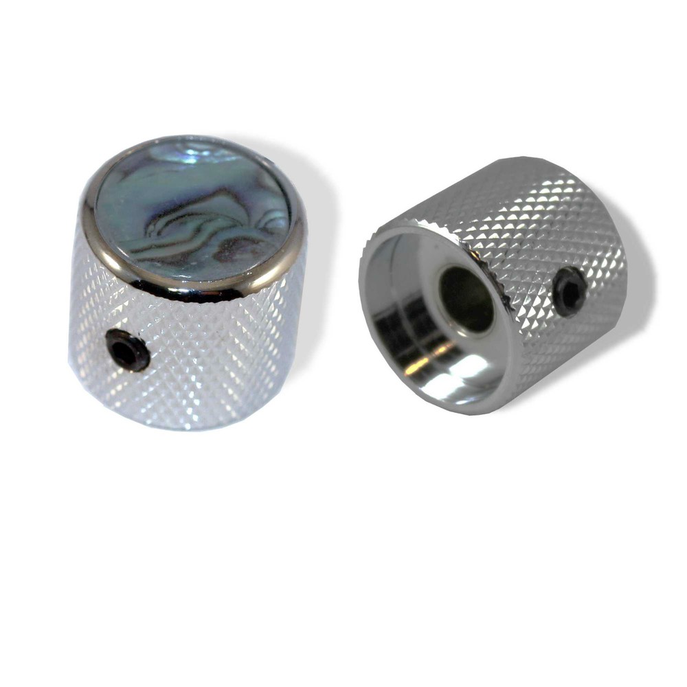Knob Screw Type 6mm Chrome Abalone 2 Pack 0811263CHAB-2P