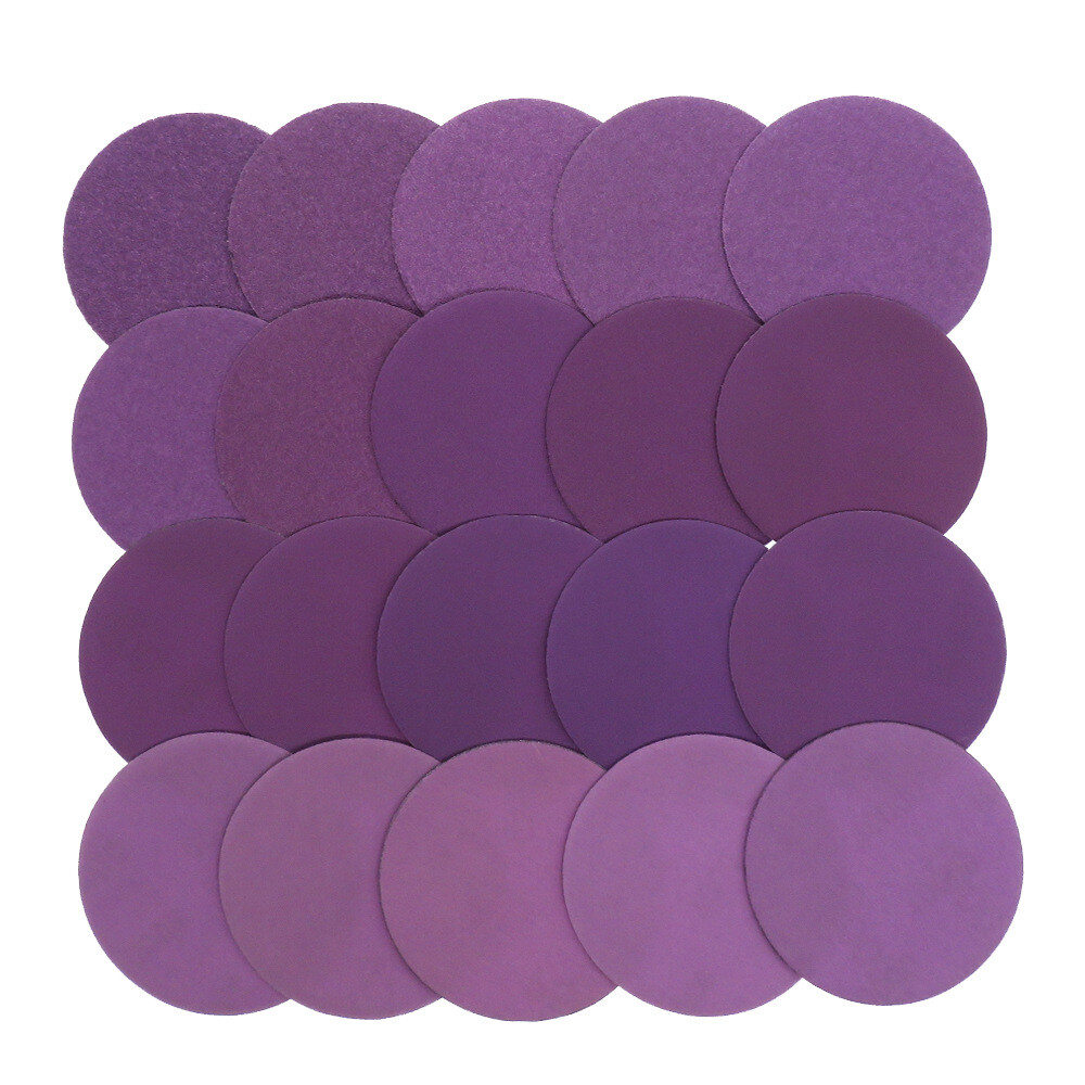 30PCS 3in Aluminum Oxide Sandpaper 60-10000 Grit Sanding Discs Paper Hook Loop