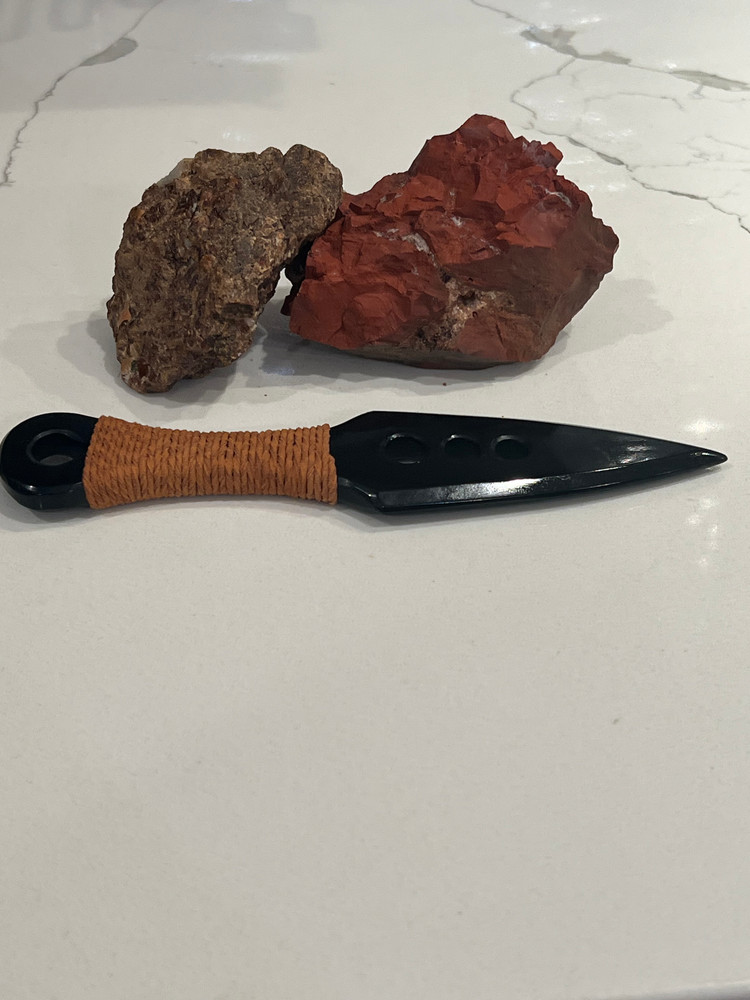 Black Obsidian Blade/ Athame / Dagger/ Altar tools