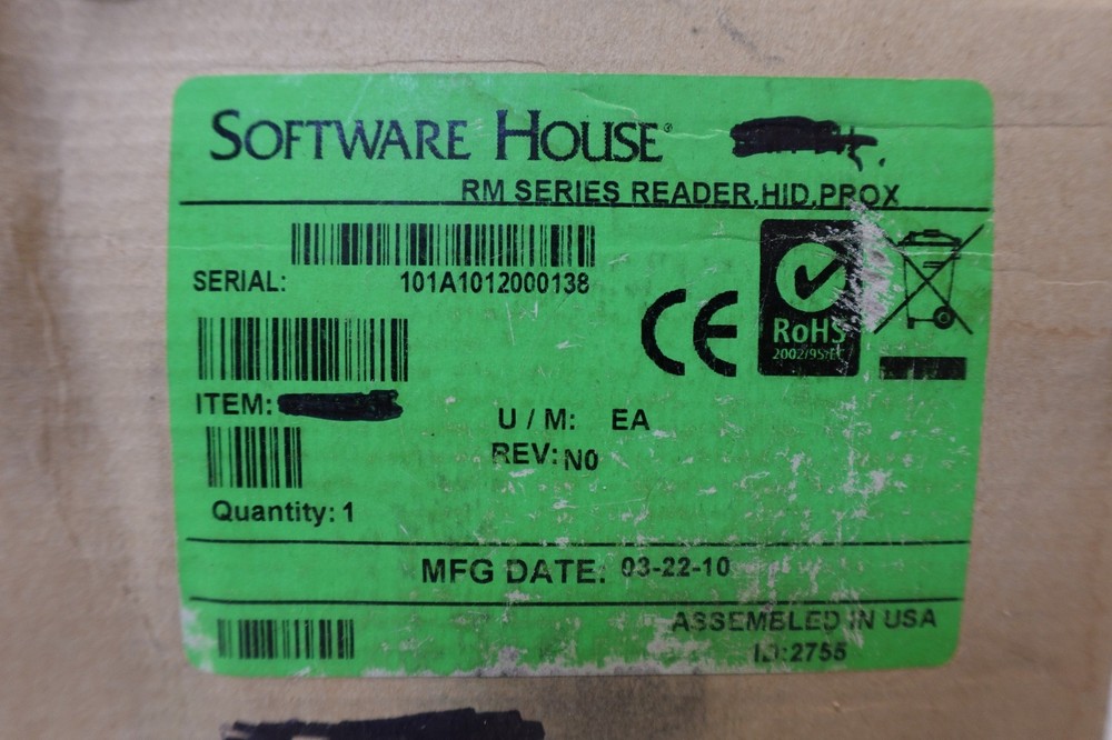 SOFTWARE HOUSE ZZ-RM1-PH PROX PROXIMITY CARD READER - USED - AS IS