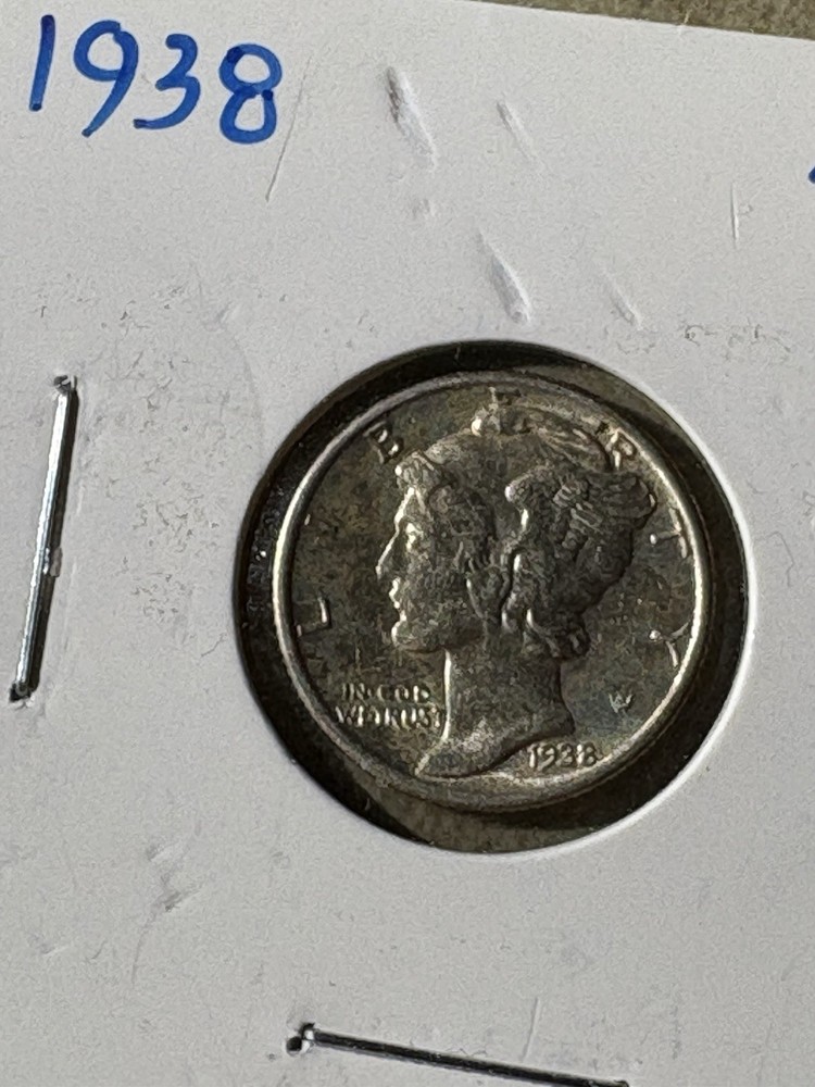 1938 P Mercury Dime 90% Silver BU Uncirculated