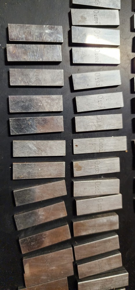 81 Piece C E JOHANSON FORD DEARBORN RECTANGULAR GAGE BLOCKS