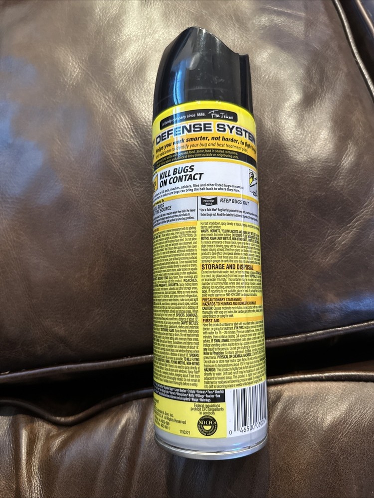 Raid Insect Killer Multi Insect Flying Bugs Fruit Flies Fleas Size 15 oz