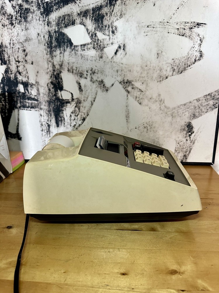 Vintage Hallmark Adding Machine Model AM-893 and Cover Tested