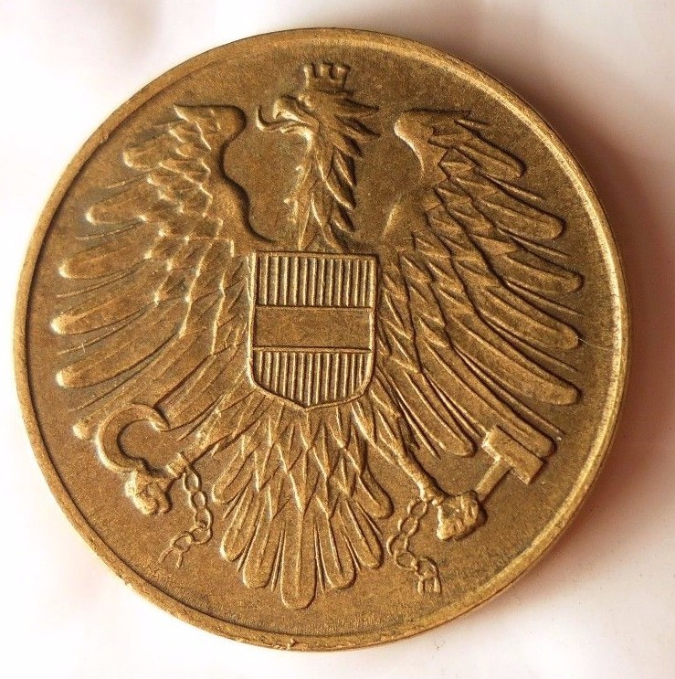 1954 AUSTRIA 20 GROSCHEN - Uncommon Type - FREE SHIP - BIN #EC2