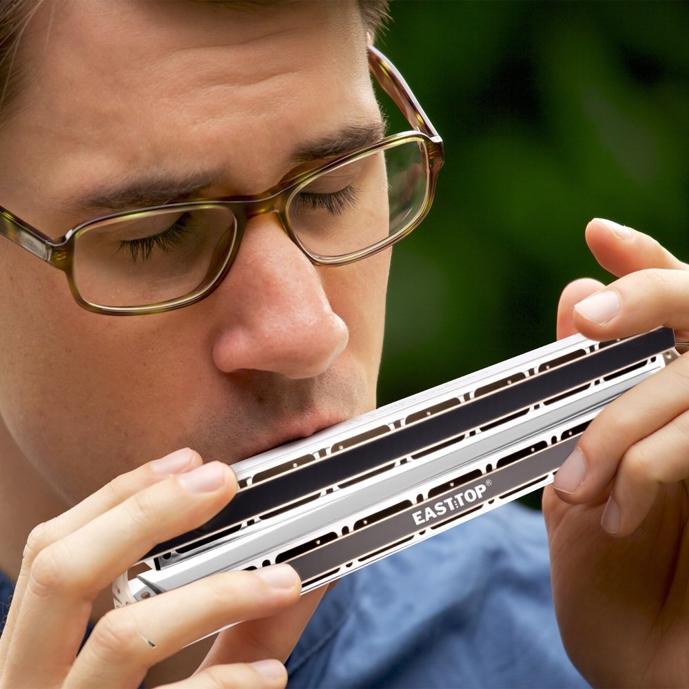 EASTOP 48Compact Upgrade Chord Harmonica New Professional Ensemble Harmonica US