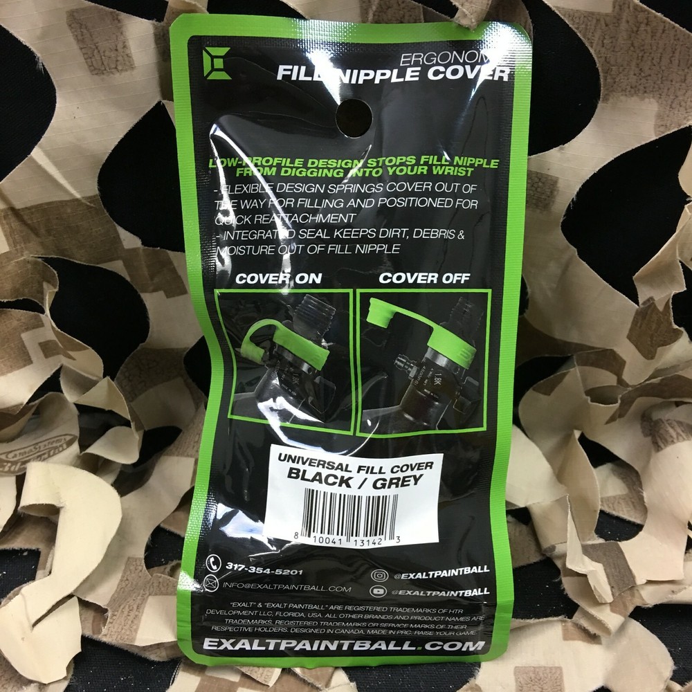 New Exalt Universal Fill Nipple Cover - Black Grey