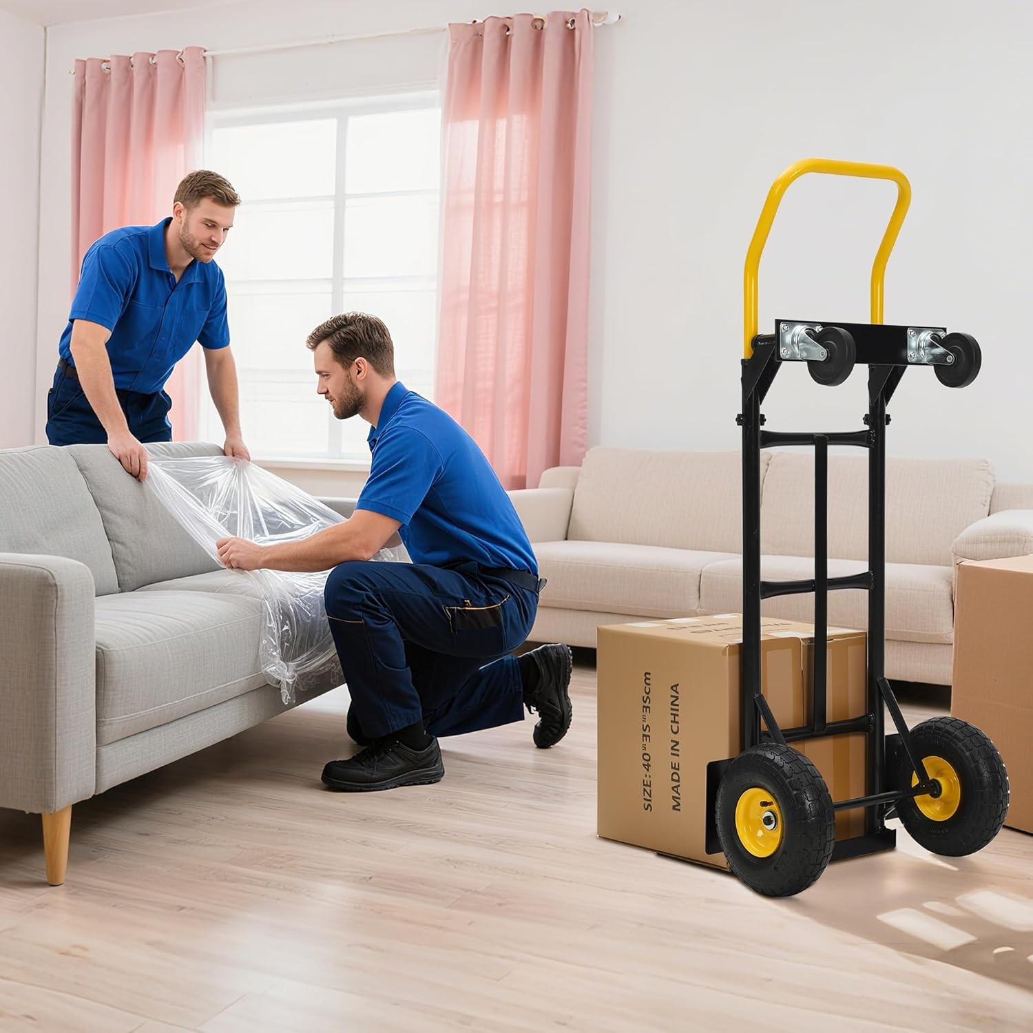 Industrial Hand Truck 800 lb Capacity Heavy-Duty Appliance Dolly