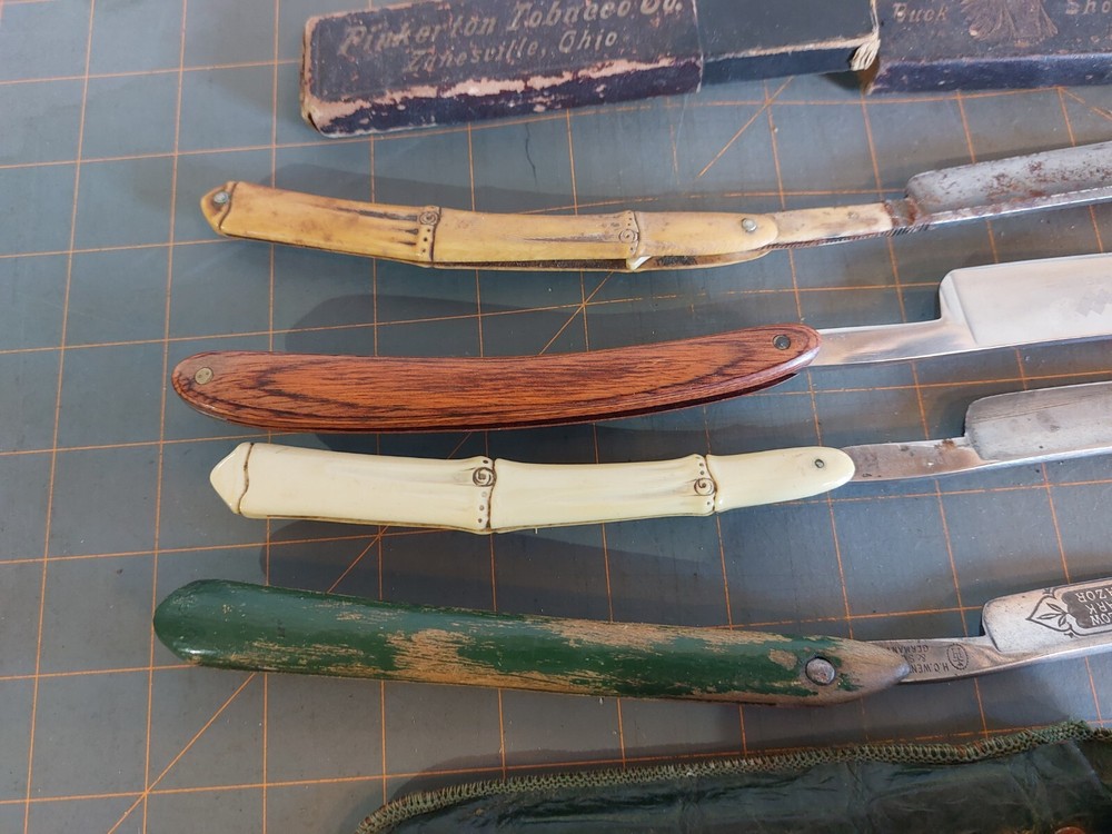 Vintage straight razors lot