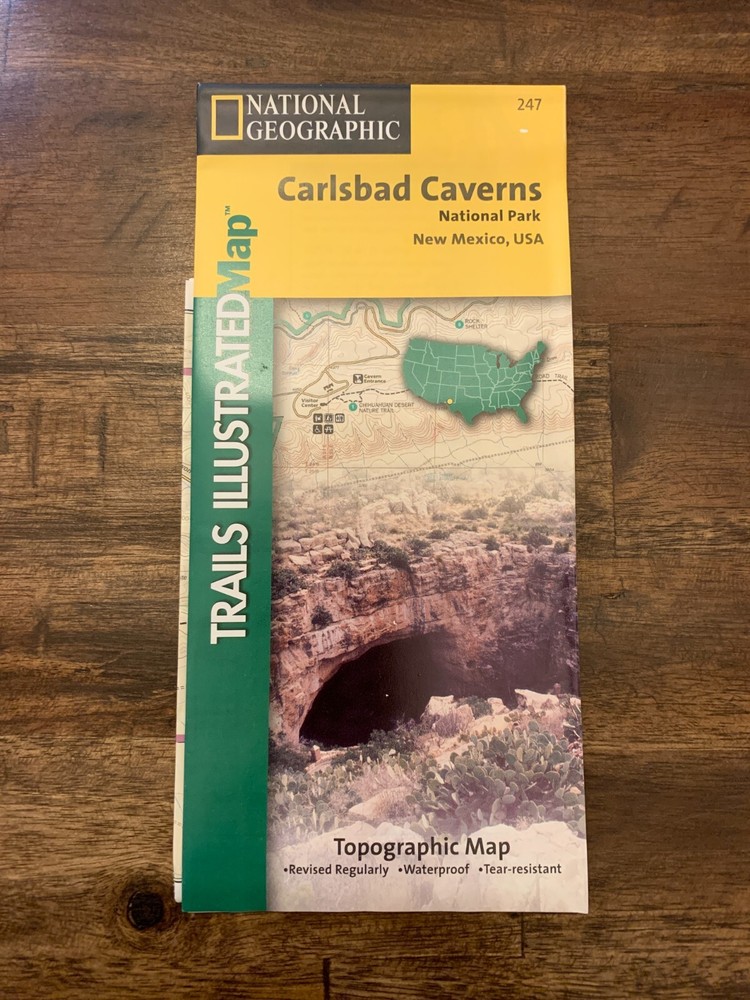 Trails Illustrated Map - Carlsbad Caverns 247 © 1996 Revised 2001