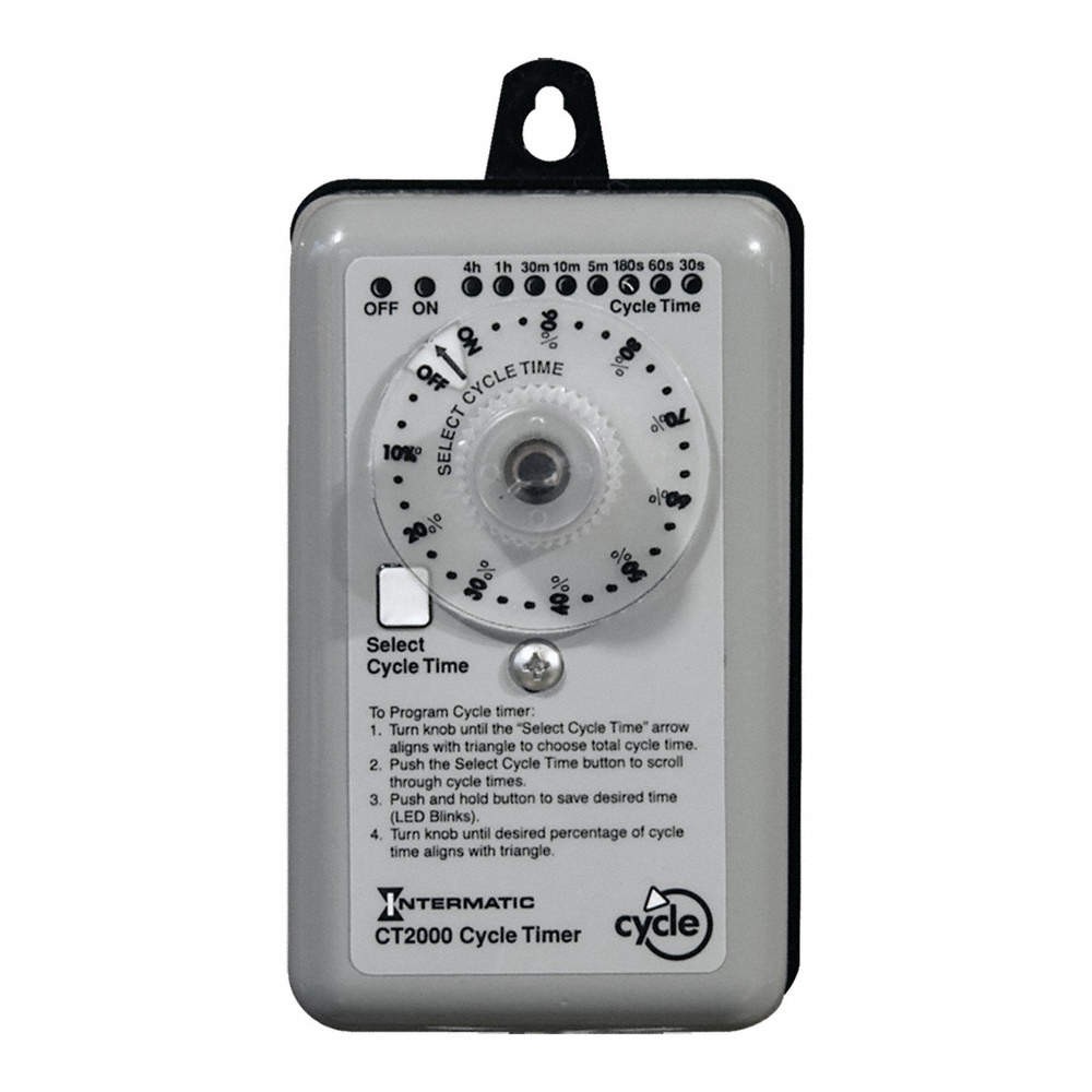 INTERMATIC CT2000 Electromechanical Cycle Timer,SPST,Metal 6KFG5