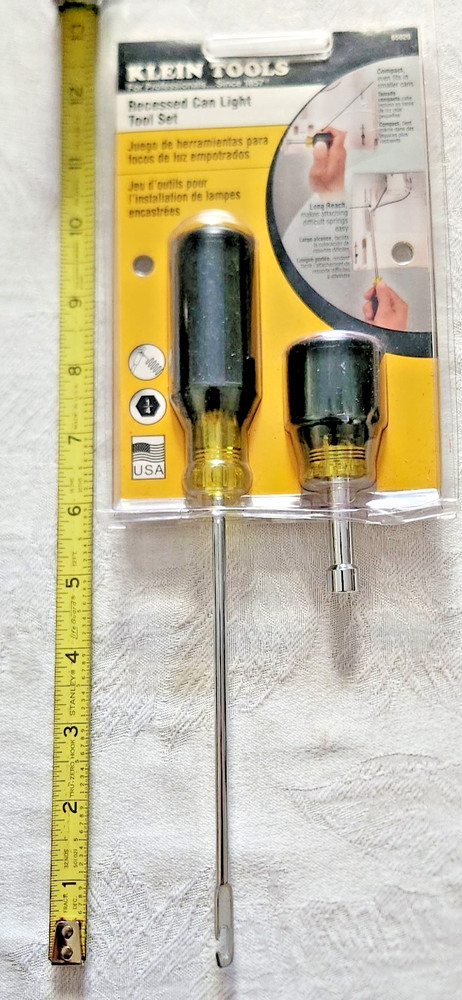 ⭐KLEIN TOOLS 65020 RECESSED CAN LIGHT TOOL SET IN ORIGINAL PACKAGING⭐