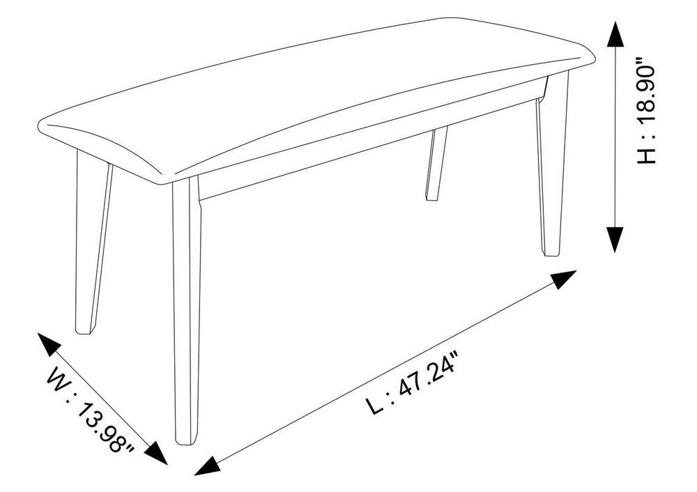 Fabric Upholstered Solid Wood Bench, Padded Storage Bench for Entryway