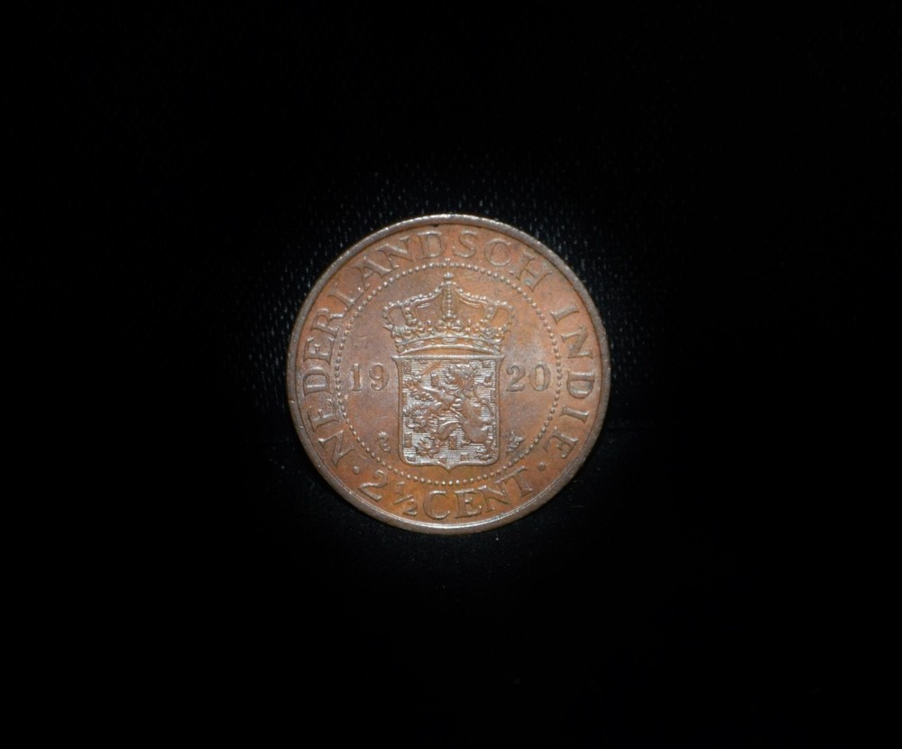 1920 Netherlands E. Indies 2 1/2 Cent KM 316 #CR10795