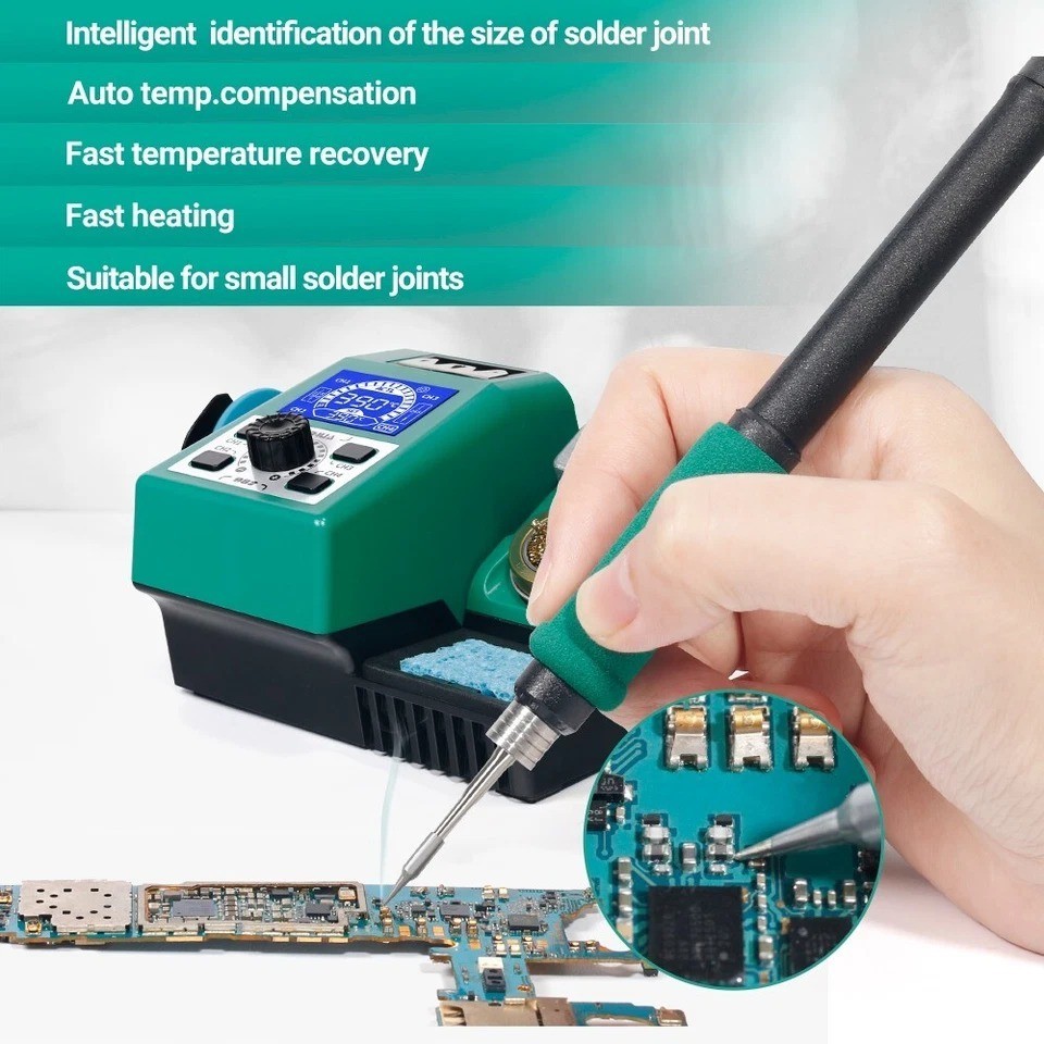 YIHUA 982D-III Precision Hot Tweezers Soldering Iron Station Kit C210/245 Tips