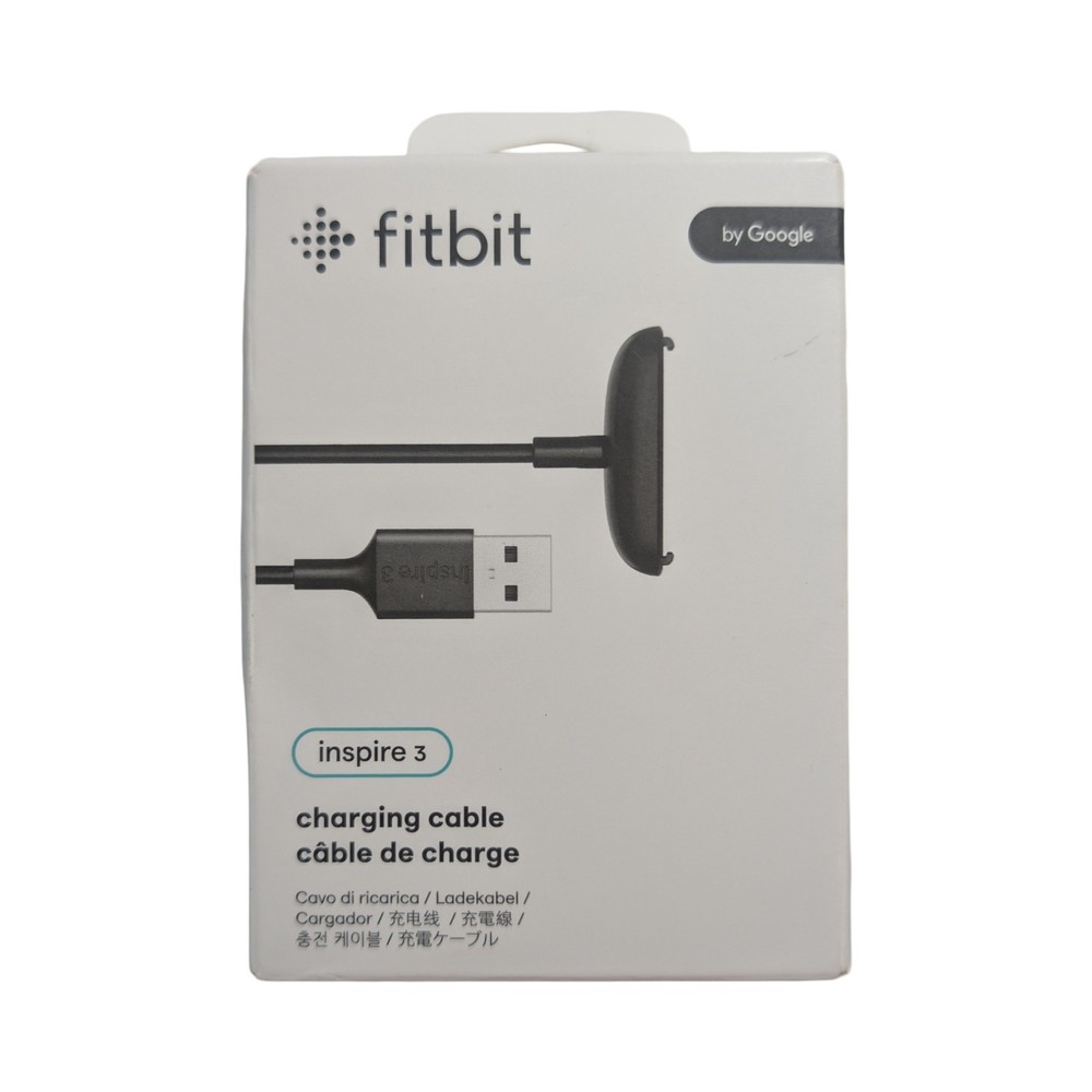 10-O Fitbit Inspire 3 Charging Cable - Black