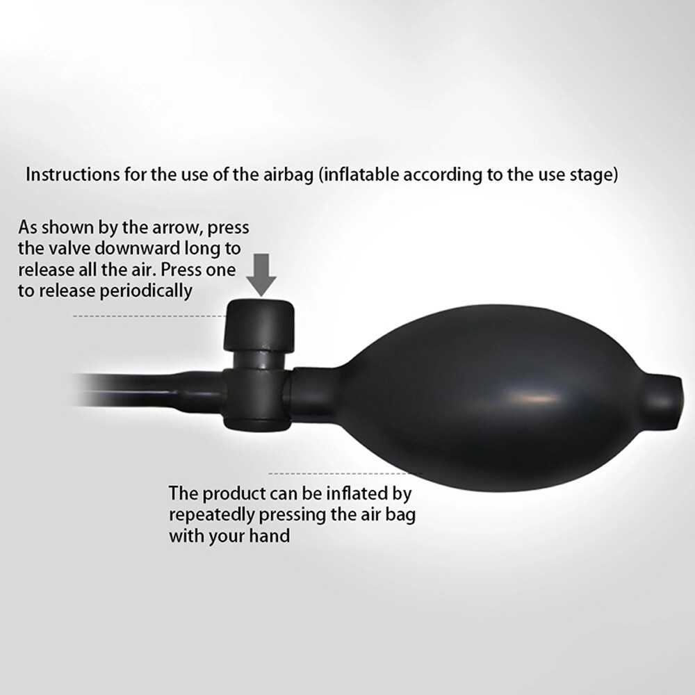 Inflatable Penis Dildo Cock Pump Expandable Anal Butt Plug Sex Toy Men Women US