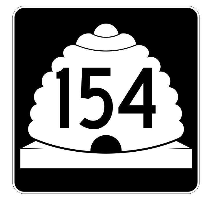 Utah State Highway 154 Sticker Decal