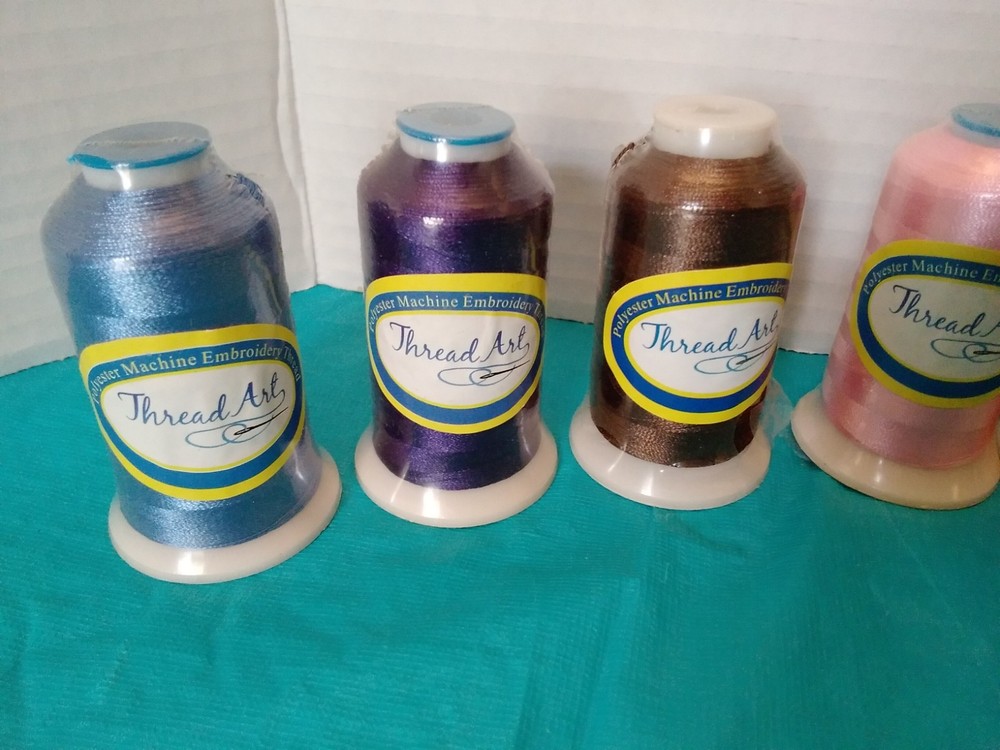 Machine Embroidery Thread 1000m Lot 12 Spools Thread Art