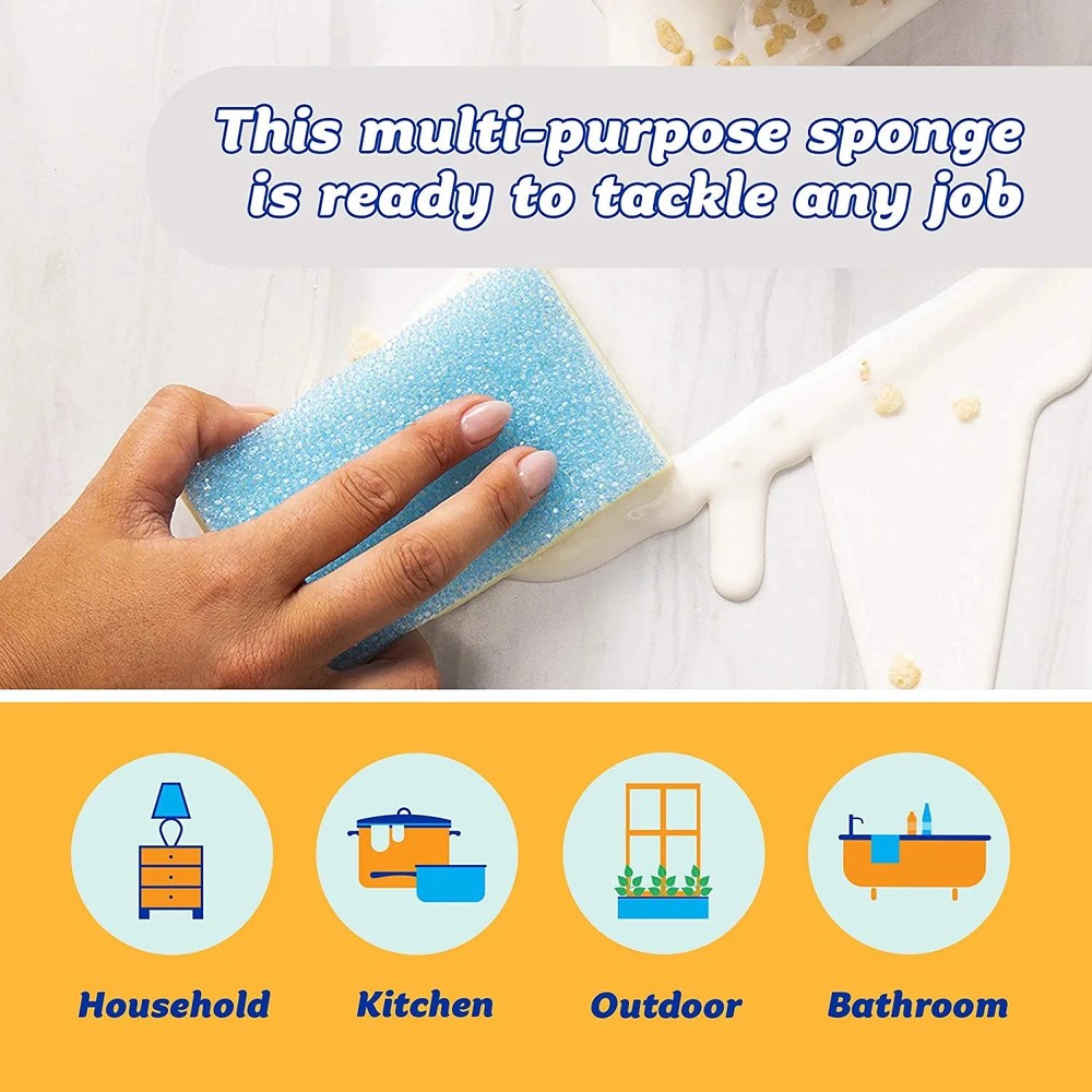 Extra Large Sponge Daddy - Bulk Kitchen Sponges for Cleaning Different Rooms ...