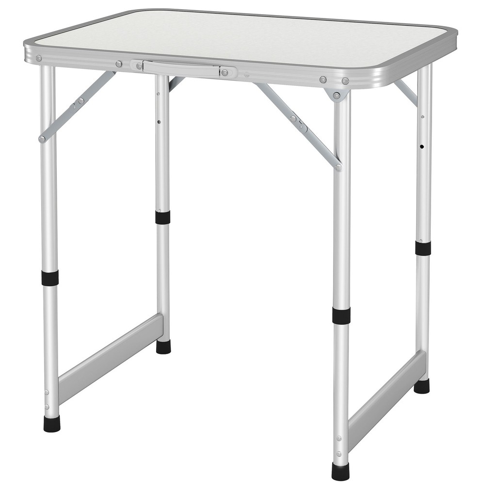 23" Adjustable-Height Folding Camping Table Portable Table