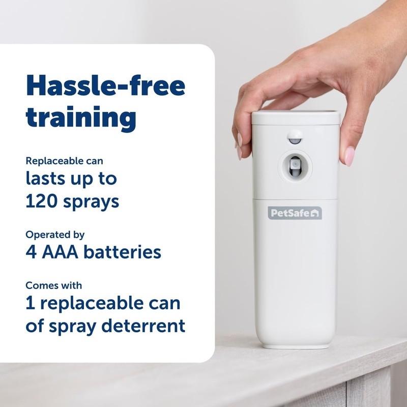 Automatic Spray Pet Deterrent Motion Sensor Hands-Free Behavior Trainer New