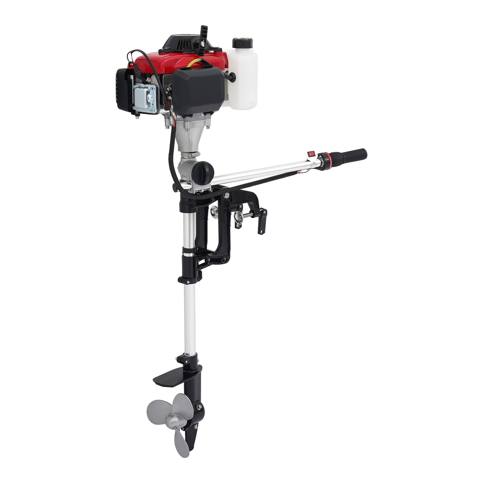 HANGKAI 53.2 cc 4HP 4-Stroke Outboard Engine Boat Motor w/ Air Cooling System