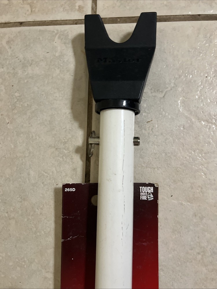 265D Master Lock Adjustable Dual Function Door Security Bar Sliding or Hinged