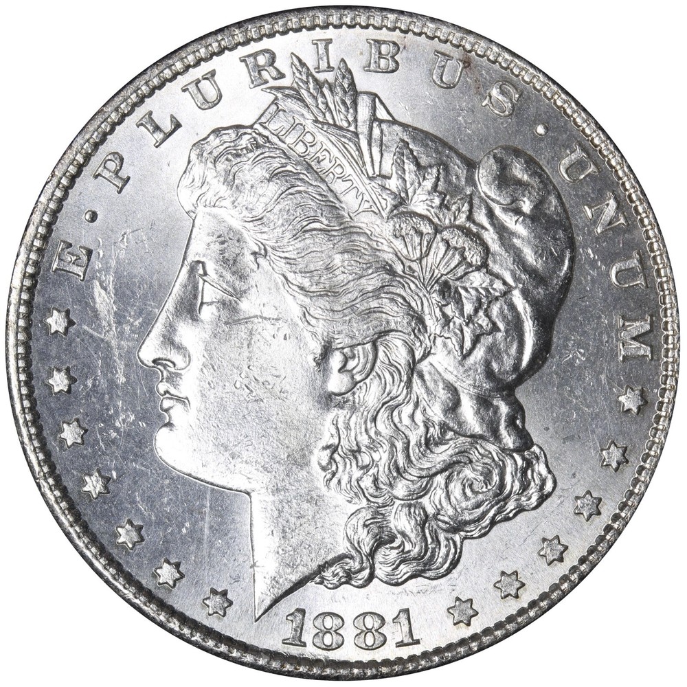 1881-S Morgan Silver Dollar BU UNC MS Flashy! E711 VYHM