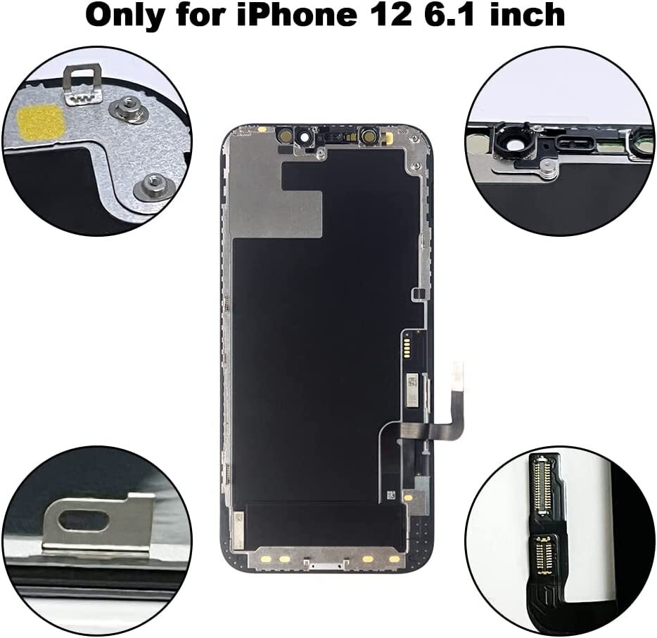 For iPhone 12/12 Pro LCD Display Touch Screen Replacement Digitizer Assembly Kit