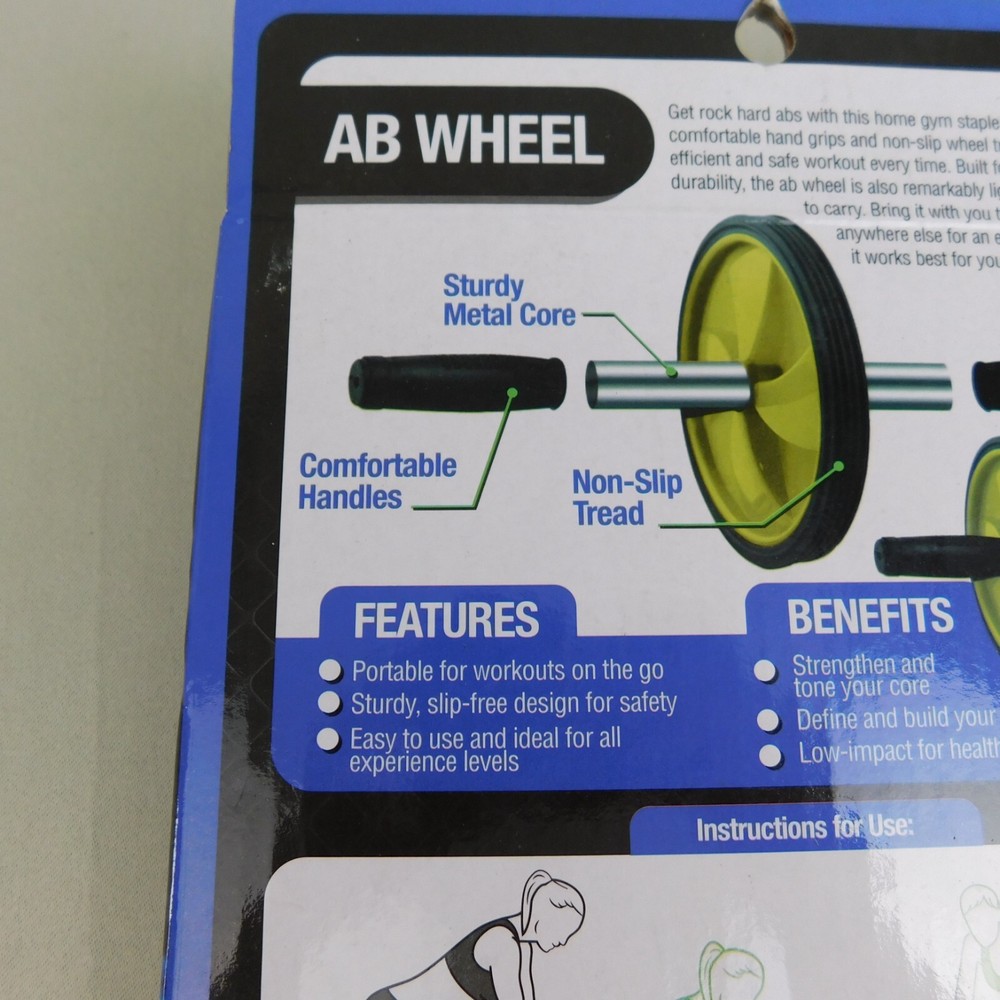 Pro Strength Ab Roller Wheel Non Slip Core Workout #2530