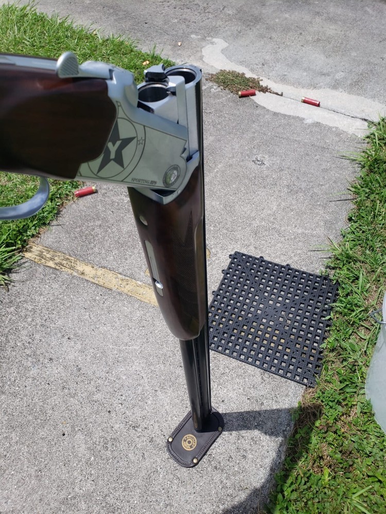Leather Magnetic barrel rest for U/O shotguns