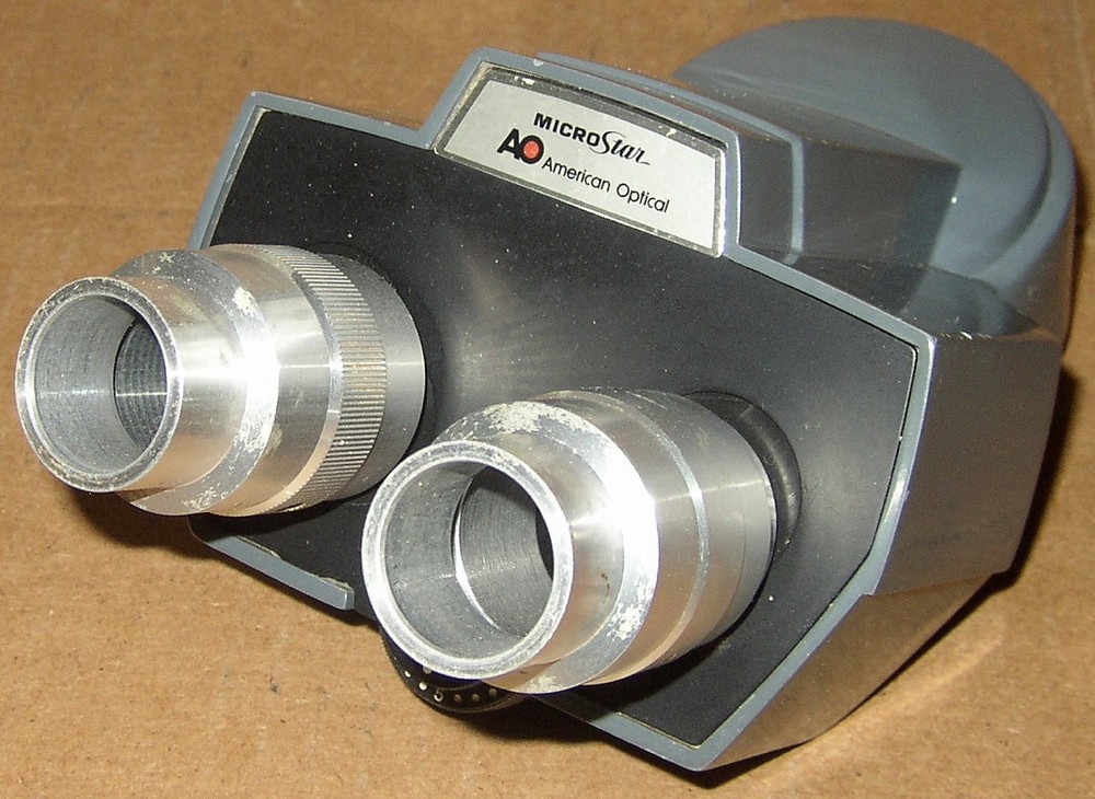 American Optical AO MicroStar One-Ten Microscope + Objectives Condenser *Clean*