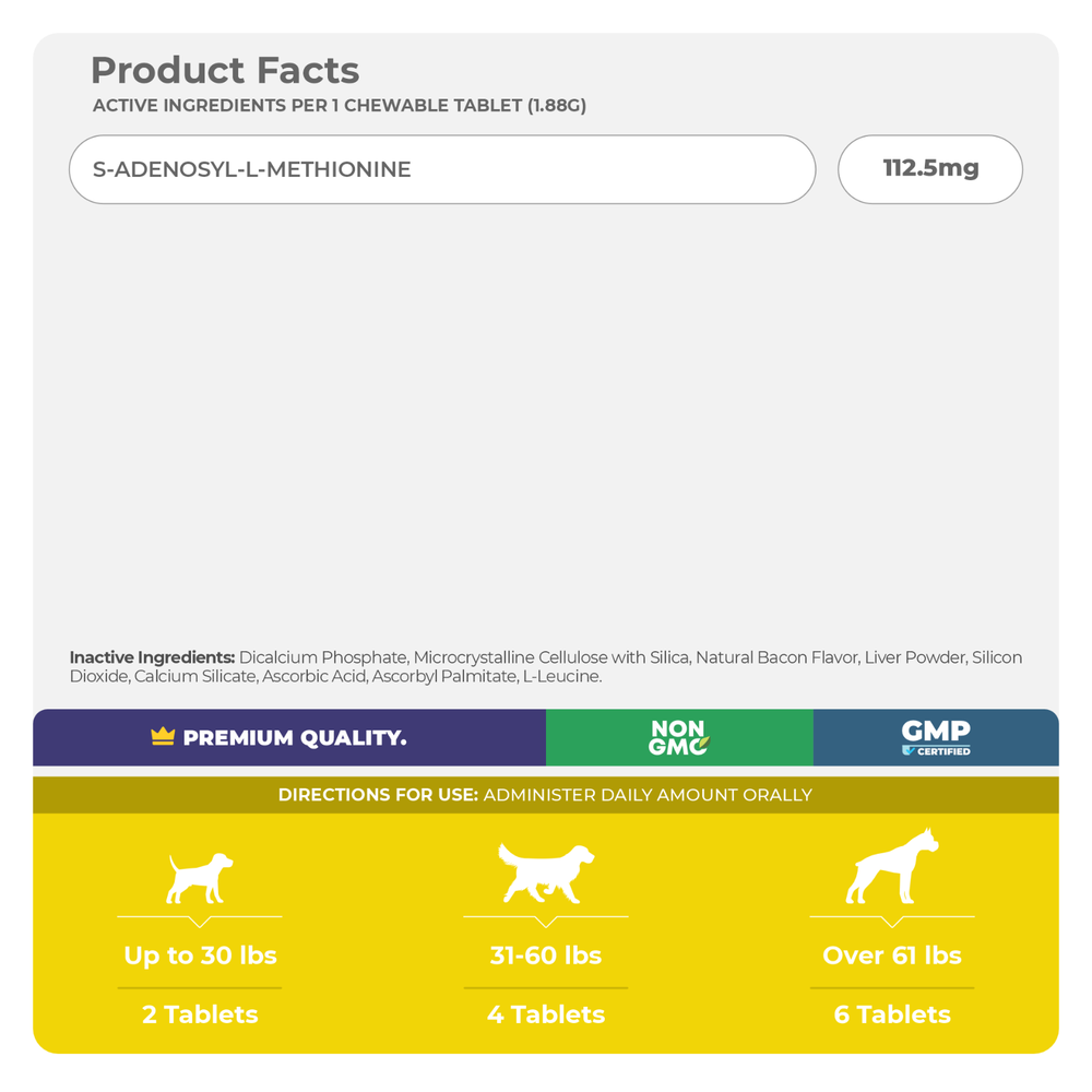 Same for Dogs - S-Adenosyl - L-Methionine, Brain Supplement And Liver Support