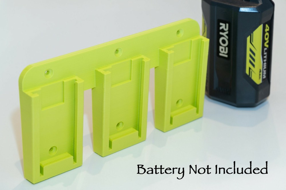 Ryobi 40v Battery wall mount / holder - Original design