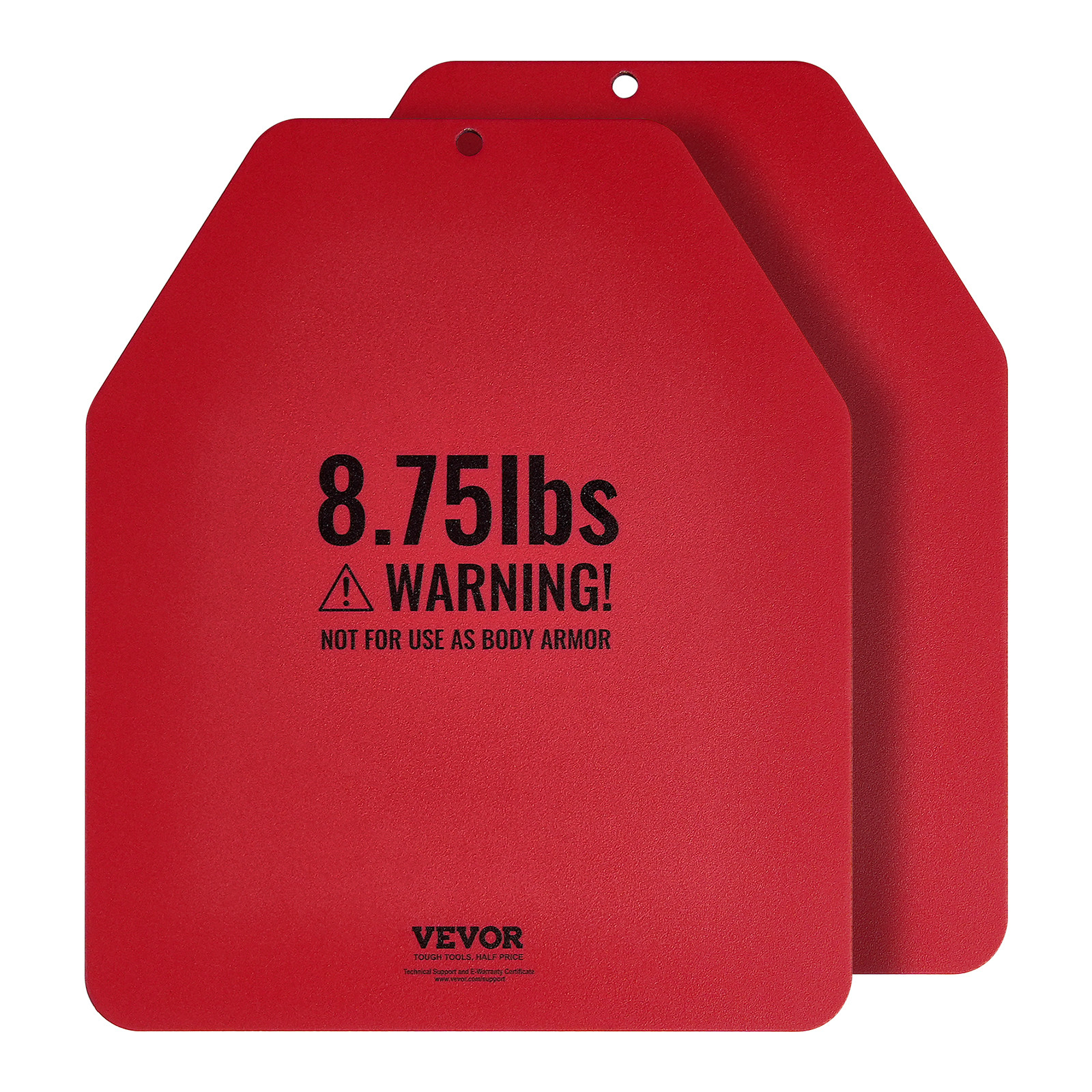 VEVOR Weight Vest Plates for Strength Training Running Workout 2x8.75 LB Plates