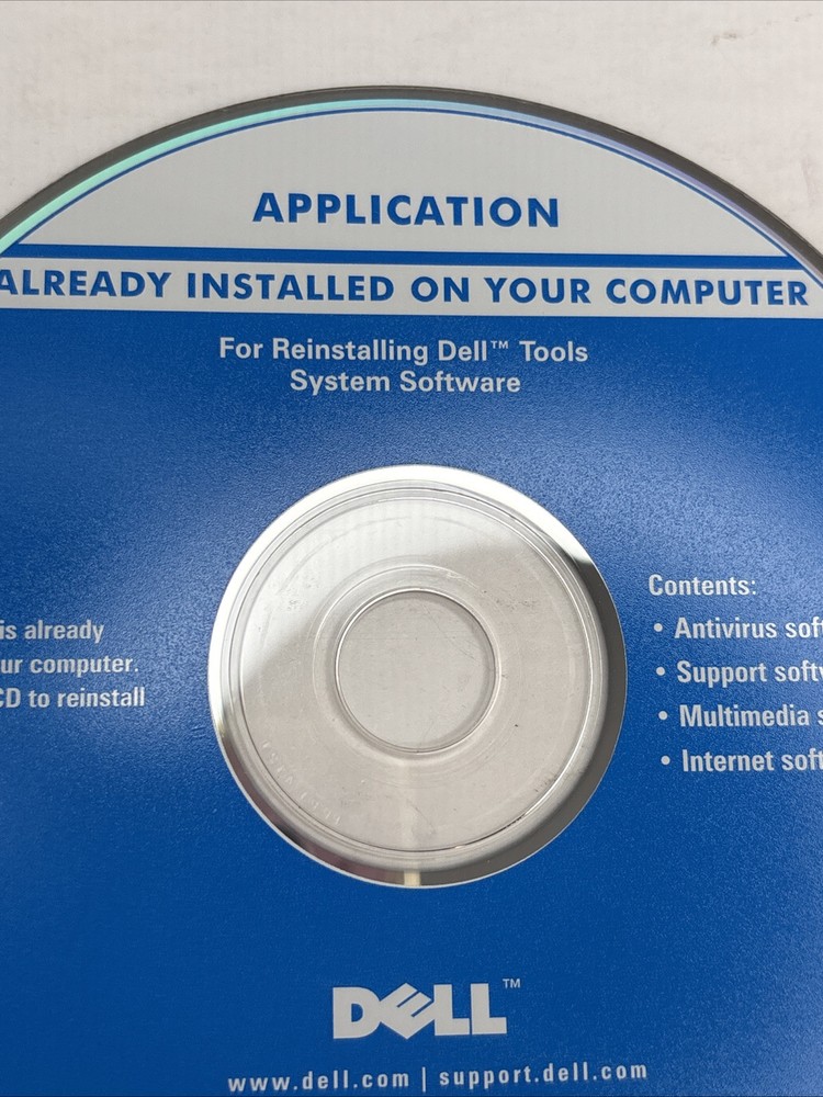 Dell Drivers & Applications CD Set For Windows XP Operating System