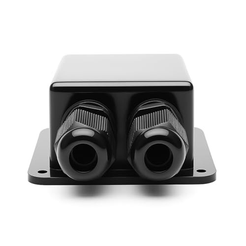 Black Waterproof Solar Cable Entry Gland, Double Cable Entry black-Double Cable