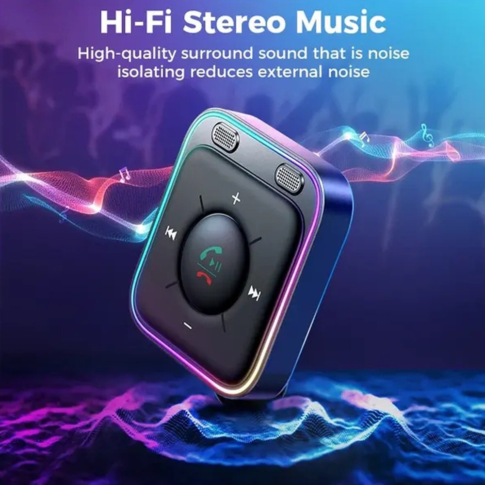 3.5mm Bluetooth 5.3 Car Wireless Receiver Adapter Stereo Audio AUX Hands-Free