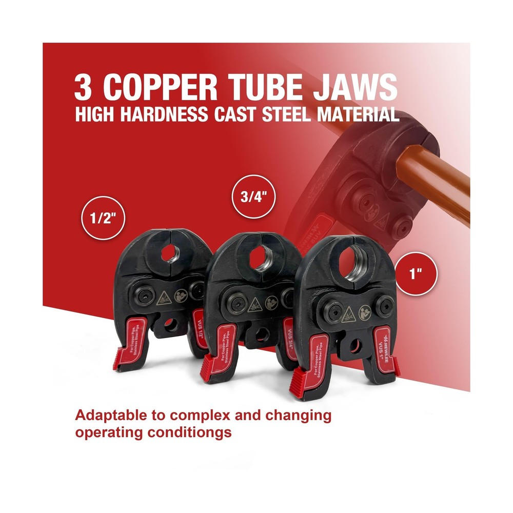 MINI Propress Tool for Copper Pipe, Battery Powered Pro Press Copper Crimper ...