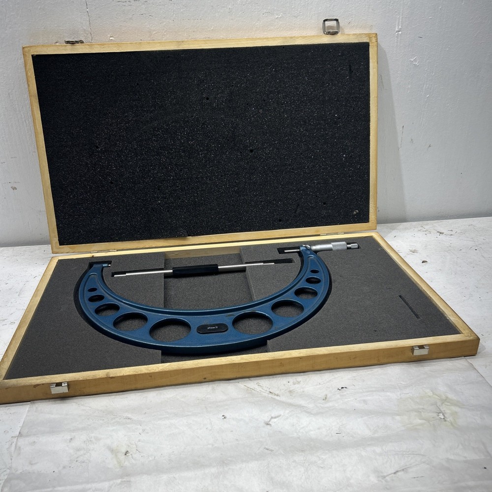 Phase II Outside Micrometer 10-11” Micrometer. With Case