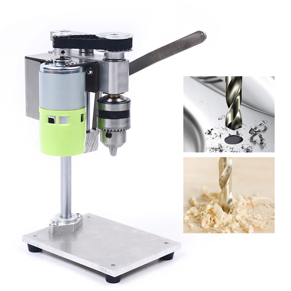 Mini Drill Press Bench Small electric Drill Machine Work Bench Variable Speed