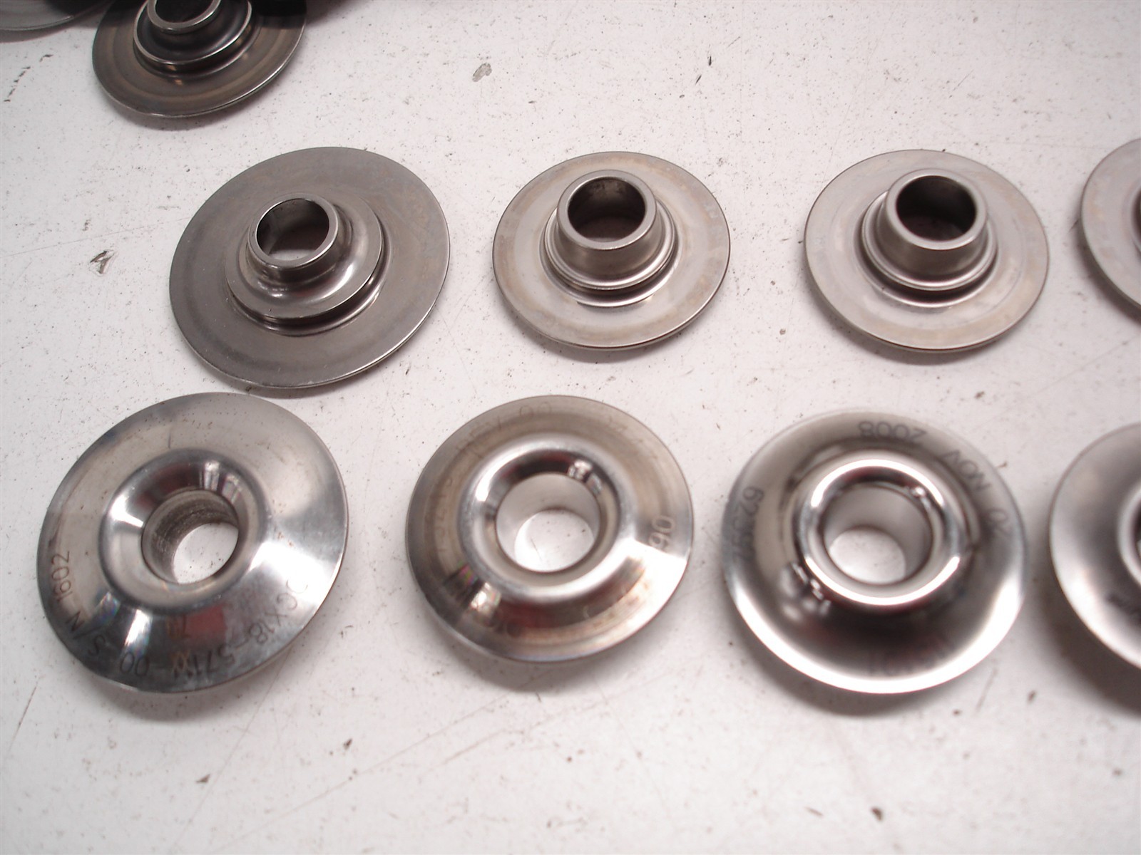 BULK 615 pcs NASCAR DEL WEST STEEL VALVE SPRING RETAINERS MINI TOPLOCK HENDRICK