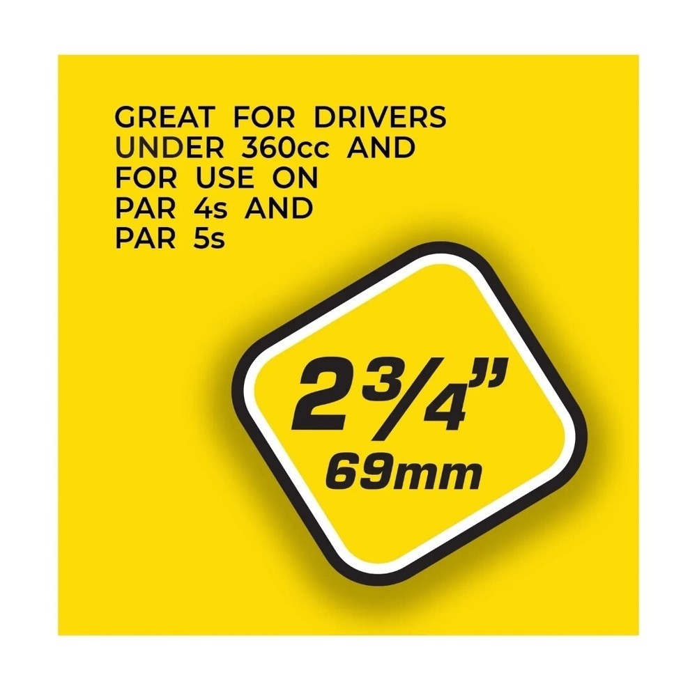 Pride Performance Professional Tee System Plastic Golf Tees (30 Count) , Yell...