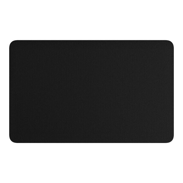 30" x 48" Rectangular Restaurant Table Top with Black Laminate Top Finish