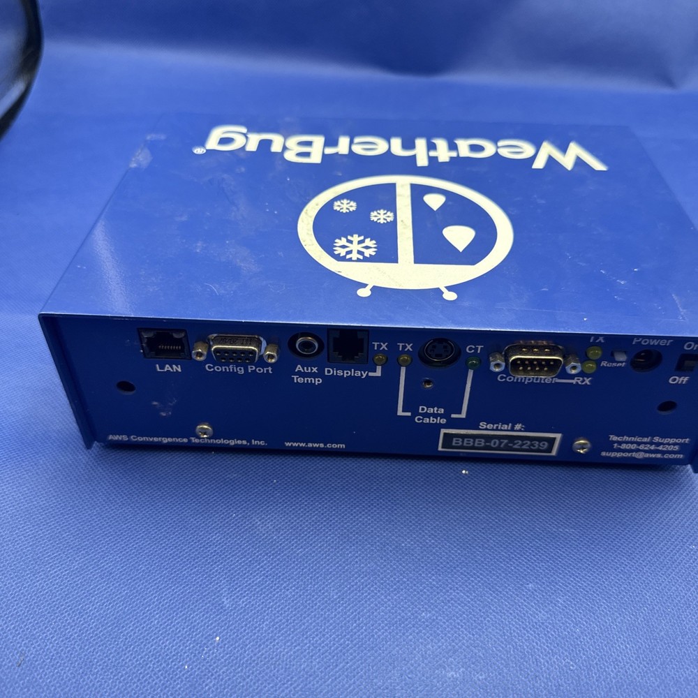 Weather Bug Tracking Station Blue Box Weather Data Logger / Internet Transmitter