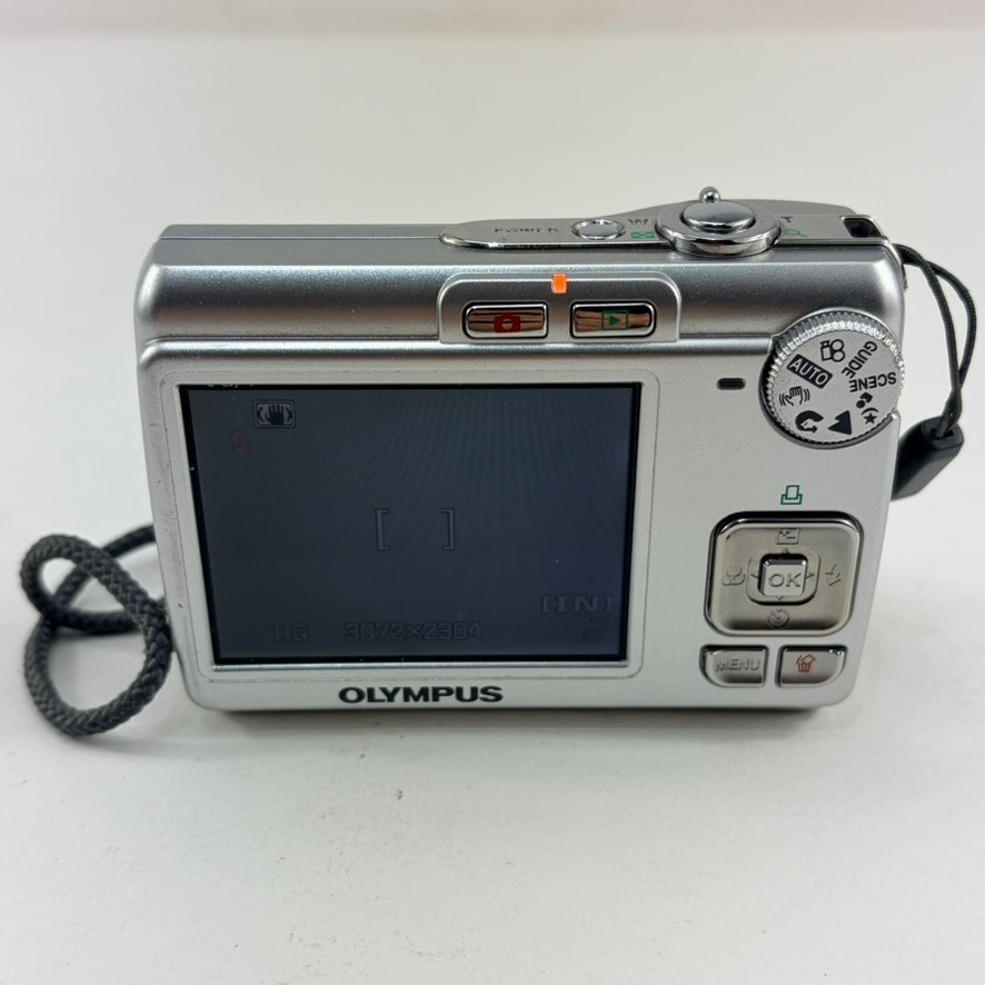 Olympus FE-210 7.1MP Digital Camera with Strap, Memory, & Extras - Tested Works