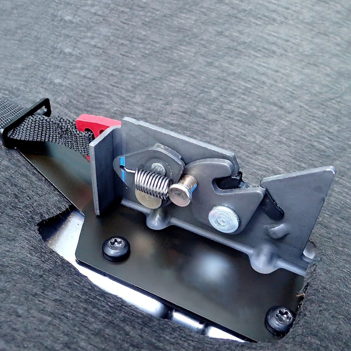 Rear Seat Quick Latch Release Kit Black Strap For 2009-2022 Ford F150 F250 F350