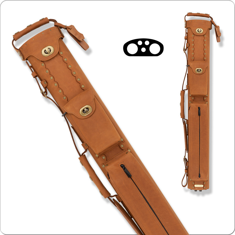 InStroke ISB23 Buffalo 2x3 Leather Pool Cue Case